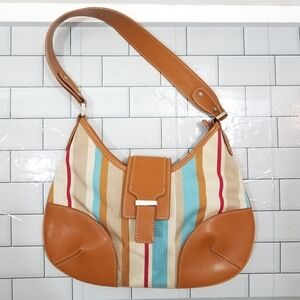Mondani Y2K Stripe Purse Shoulder Bag